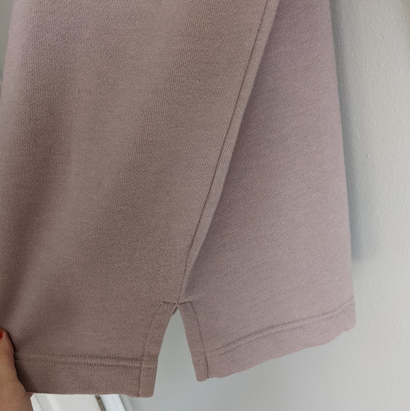 (aerie) Dusty Pink Turtle Neck Sweatshirt Dress Lg - Picture 7 of 15